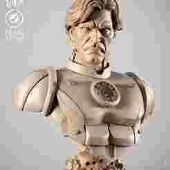 WICKED MARVEL IRON MAN PORTRAIT BUST: TESTED AND READY FOR 3D PRINTING