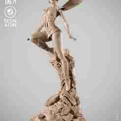 WICKED MARVEL THE WASP SCULPTURE : TESTED AND READY FOR 3D PRINTING