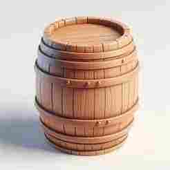 Wine Drum Pot Holder 3D Print – Decorative Showpiece
