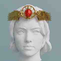 Winged Fantasy Tiara 3D Model STL