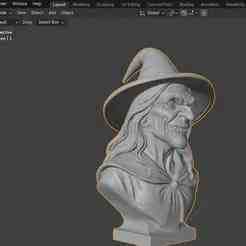 Witch Bust - Spooky Halloween Decoration (Promotional Freebie)