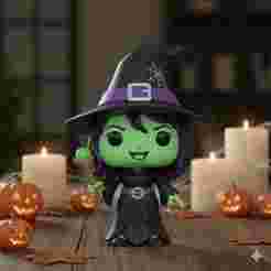 Witch Collectible Figure | Funko Style Halloween Art Toy 3D Model | Optimized for FDM & Resin Printing