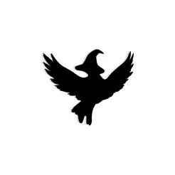 witch hat melting into a raven's wings 2 - 2D/3D Wall Art STL+SVG For CNC Router, Plasma, Waterjet, Laser & 3D Printer