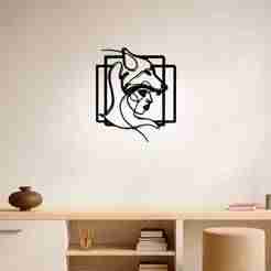Wolf Girl - Wall Art Multicolor