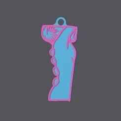 Woman Massage - Keychain v1