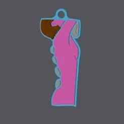 Woman Massage - Keychain v2