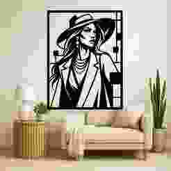 Woman2 - Wall Art Onecolor