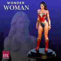 Wonder Woman STL – Amazon Heroine Sculpture