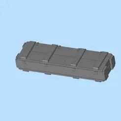 Wooden box gun wooden box ammunition box equipment box scene 03 military supplies miniature scene model