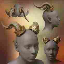 World of Warcraft Lightforged Draenei Horns Decoration