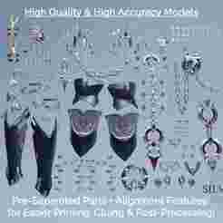 Wriothesley Accessories Bundle for Cosplay - Genshin Impact - Instant Download STL Files for 3D Printing