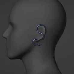 Yatonokami snake earring prop cosplay  3d model (stl file) for printing