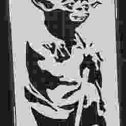 Yoda t-shirt stencil