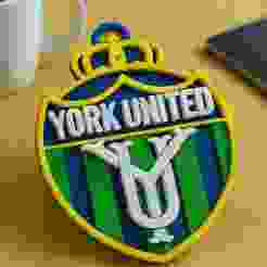 York United FC keychain badge color printable and renderable