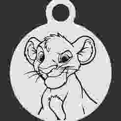 Young Simba Keyring