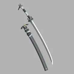 Zenless zone zero Hoshimi Miyabi sword for 3dprint