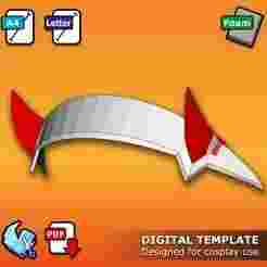 Zero Two Headband - Darling In The Franxx - Pepakura 3D Template
