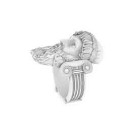 Zeus of Artemision Ring – Ancient Greek God Jewelry STL Model