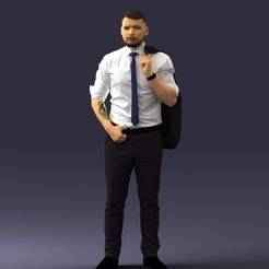 000300 Businessman with Jacket Over Shoulder 1016