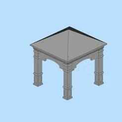 47 Outdoor Viewing Pavilion Garden Sunshine Pavilion Outdoor Landscape Pavilion Miniature Scene Model