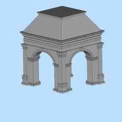 51 Outdoor Viewing Pavilion Garden Sunshine Pavilion Outdoor Landscape Pavilion Miniature Scene Model
