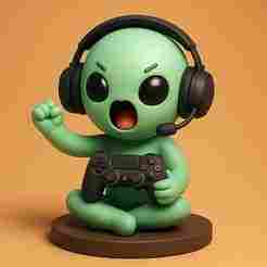 Alien Gamer Rage - Epic Galactic Gamer Figure 🎮👽