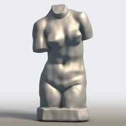 Ancient Woman Torso Statue - Armless Armless Headless Classical Sculpture