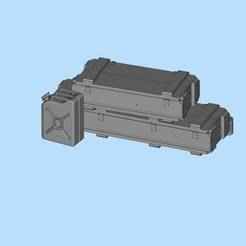 Cans, guns, wooden boxes, ammunition boxes, equipment boxes, module scenes, 12 military supplies miniature scene models