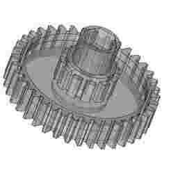 Delimano Meat Grinder Gear – 38 Teeth, Ø 37.5 mm (With Metal Inserts)