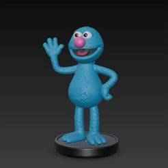 Grover Sesame Street - 3D figure Infinity/Disney style (100 mm)