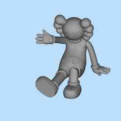 kaws doll ornaments 01 miniature scene digital model