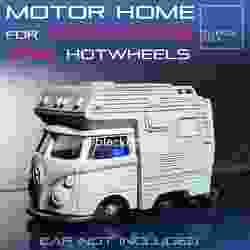 KOOLKOMBI HOTWHEELS 1/64 IÇIN MOTORLU EV EKLENTISI