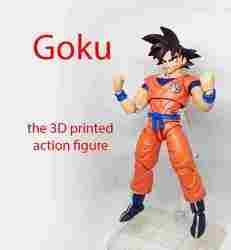3D baskılı eklemli aksiyon figürü Goku