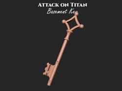 Attack on titan Bodrum anahtarı 3d Baskı modeli