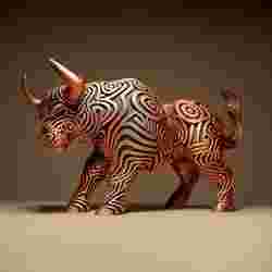 Designer BULL Sculpture