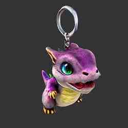 Anahtarlık dragon-figure-toy-3dprint-k1-stl-pokemon-lego