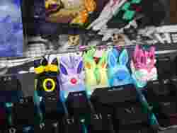 Eeveelutions Vol 2 Tuş Kapakları Koleksiyonu - Mekanik Klavye