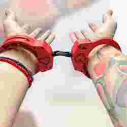 Handcuffs - "Be my Valentine"