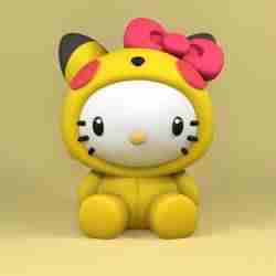 hello kitty pikachu kostümü