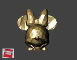 Düşük Poli 3D Model - Minnie Mouse 低面數-米妮