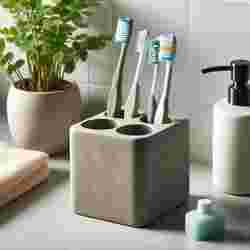 Toothbrush Holder "Four Tube" – with Four Seperate Chambers