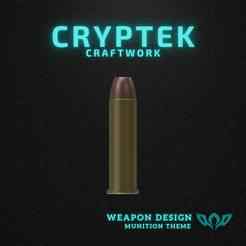 07. .357 Magnum - Federal Premium - Revolver Royalty: .357 Magnum Federal Premium Ammo 3D Print File - Military Ammunition - Handgun Ammunition