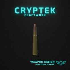 36. .338 Winchester Magnum - Winchester - Magnum Heritage: .338 Winchester Magnum Ammo 3D Print File - Military Ammunition - Centerfire Cartridge type Ammunition