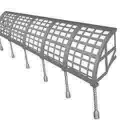 3D Perspective station roof/canopy right hand 1/76 to 1/132 scale