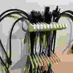 3D Printed Cable Rack – Wall Mount Organizer for Wires & Cables