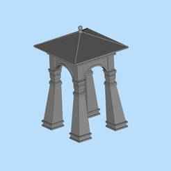 46 Outdoor Viewing Pavilion Garden Sunshine Pavilion Outdoor Landscape Pavilion Miniature Scene Model