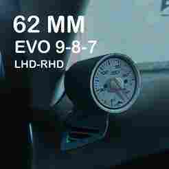 62MM Mitsubishi Lancer Evolution GAUGE POD ac VENT