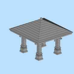 63 Outdoor Viewing Pavilion Garden Sunshine Pavilion Outdoor Landscape Pavilion Miniature Scene Model