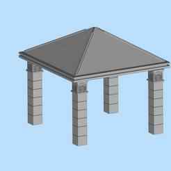 71 Outdoor Viewing Pavilion Garden Sunshine Pavilion Outdoor Landscape Pavilion Miniature Scene Model