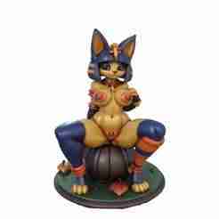 Ankha Almost Nude